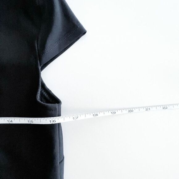 Joseph Ribkoff Womens Floral Border Dress Short Sleeve Style 221143 Black Size 2 - Picture 5 of 5